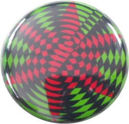 Stern Button grün-schwarz-rot